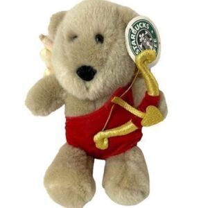Starbucks 13th Edition Bearista Bear Stuffed Plush 10 Inch Valentine’s Day